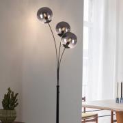 Green Widow gulvlampe med glasskjermer