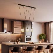 Hengelampe Capri med runde skjermer, 3 lyskilder