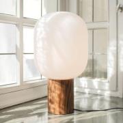 Bordlampe Skene med trefot og glasskjerm 44cm