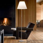 Luceplan Costanza gulvlampe D13ti, aluminium/hvit