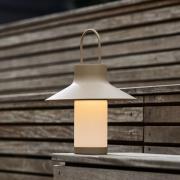 LOOM DESIGN LED-batteridrevet bordlampe Shadow Large, beige, IP65