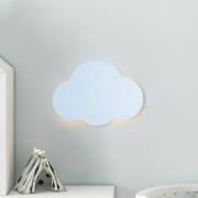 Cloud vegglampe, blå, stål, indirekte lys, 38 x 27 cm