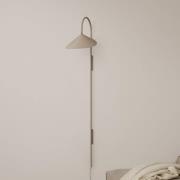 ferm LIVING Arum Swivel Tall vegglampe, beige, støpsel