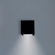 Newgarden LED-vegglampe Box 8, svart, 7,5x7,5 cm