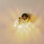 Vegglampe Odel med dekorert glasskjer