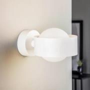 Vegglampe Mado i stål, hvit, 1 lyskilde