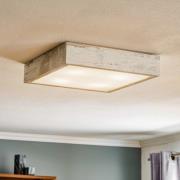 Taklampe Tromsö, 40x40 cm, hvit antikk