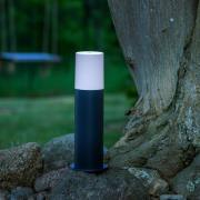 Sokkellampe Aberdeen, høyde 35 cm, antrasitt, stål