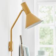 FRANDSEN Vegglampe Lyss, lysebrun, stikkontakt, 42 cm, E27