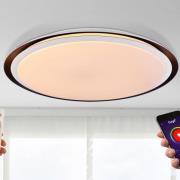 LED-taklampe Xaver Smart Home dimbar CCT