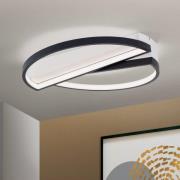 LED-taklampe Olga, svart/hvit