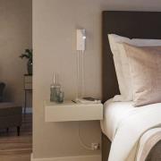 Paulmann Hulda USB LED-veggspot dimbar hvit