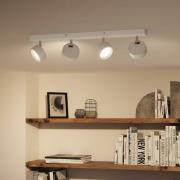 Philips Bracia LED-downlight med 4 lyskilder, hvit