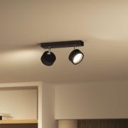 Philips Bracia LED-downlight med 2 lyskilder, svart