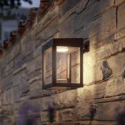 Philips solcelle-vegglampe Camill svart/klar 14 x 14 cm