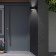 Utendørs LED-vegglampe Monaco opp/ned svart