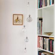 EBB & FLOW Uva M Hengelampe, Ball sølv, topas