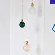 EBB & FLOW Uva M Hengelampe Ball gull eføygrønn