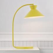 Bordlampe Dial av metall, gul