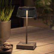 Scilla LED-bordlampe med USB, svart