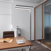 LED-gulvlampe MAULjuvis, sølv, 196 cm, dimbar sokkel