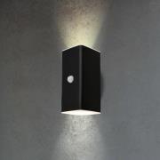 Utendørs vegglampe 3788015, svart, sensor, opp/ned