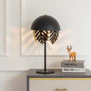 Lucande Aparas bordlampe bladlook, svart-gull