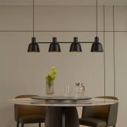 Lucande Servan hengelampe, svart, 4 lyskilder