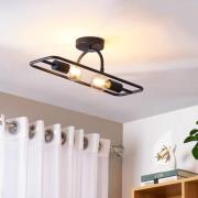 Lucande Tornike vegglampe, 2 lyskilder, jern