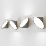 Axolight Orchid LED-vegglampe, mørkegrå