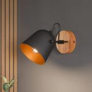 Lindby Adalin vegglampe, svart
