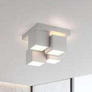 JUST LIGHT. Taklampe Tetris, jern, 3000 K, hvit