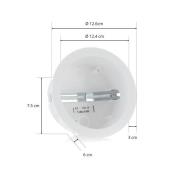 Eutrac monteringspotte for karosseripunkt, hvit