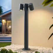 Lucande Maloney pullertlampe, 2 lyskilder, 75 cm, antrasitt