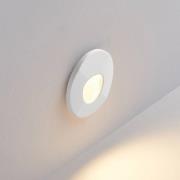 Molto Luce LED innbyggingslampe Wall 68R Sina IP44 RD, hvit, CCT