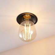 Molto Luce innbyggingslampe Willi 68R, svart, aluminium, E27