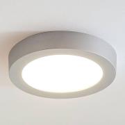 LED-taklampe Marlo sølv 3 000K rund 25,2cm