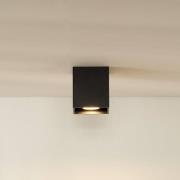 Bodi downlight, kantet, svart, GU10, 1 lyskilde, aluminium