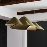 LOOM DESIGN LED-hengelampe Panorama grønn/svart filt 106 cm