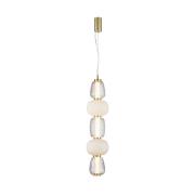 LOOM DESIGN LED-hengelampe Pearl 5 rav/gull glass Høyde 78 cm