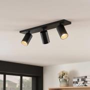 Arcchio spotlight Brinja, sett med 2, svart, kantet, 3 lyskilder