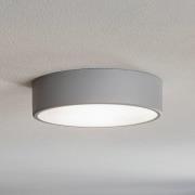 Cleo 300 taklampe, grå, sensor, IP20, Ø 30 cm, metall