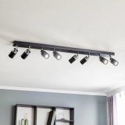Downlight Rondo svart/krom, stål, 8 lyskilder, 100 W, 1000 lm, 100000 ...