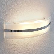 LED-vegglampe Zinka av glas, 37,5 cm