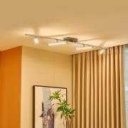 Lindby LED-taklampe Pilou, 4 lyskilder, dimbar, krom