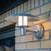 Dyberg Larsen utendørs vegglampe Randers, galvanisert, Ø 25 cm