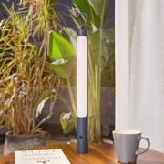 Lindby LED oppladbar lampe Kompis, grå, dimbar, IP54