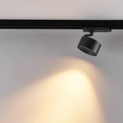 Molto Luce LED 3-faset skinnespotlight Magis, svart, 830