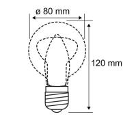 Pauleen LED-pære Inner Glow E27 0,2W 3V smoke 2,500K