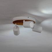 Envostar Tino Downlight 3 lyskilder rund hvit/tre